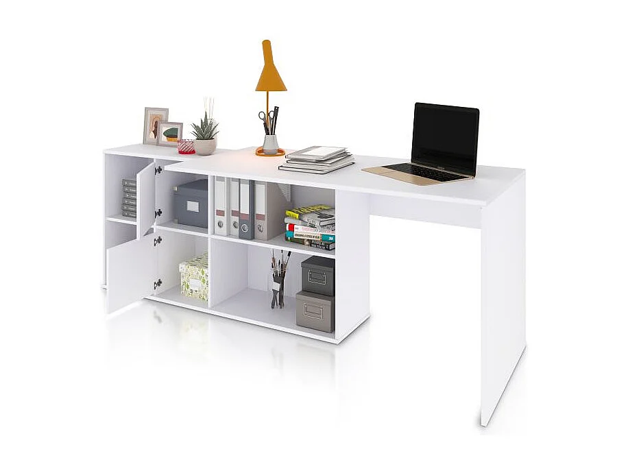 Mesa de escritorio Move Blanco Artik (Blanco Mate)