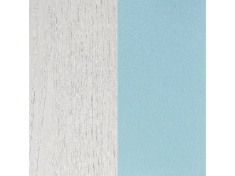 Armario juvenil Yuki Blanco Alpes - Verde Acqua