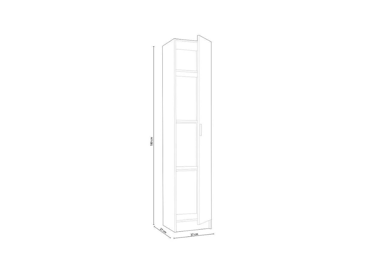 Armario Multi Useful 37 1 Puerta Blanco