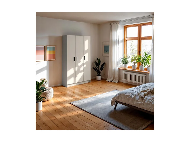 Armario Multi Useful SH 110 3 Puertas Blanco Roto