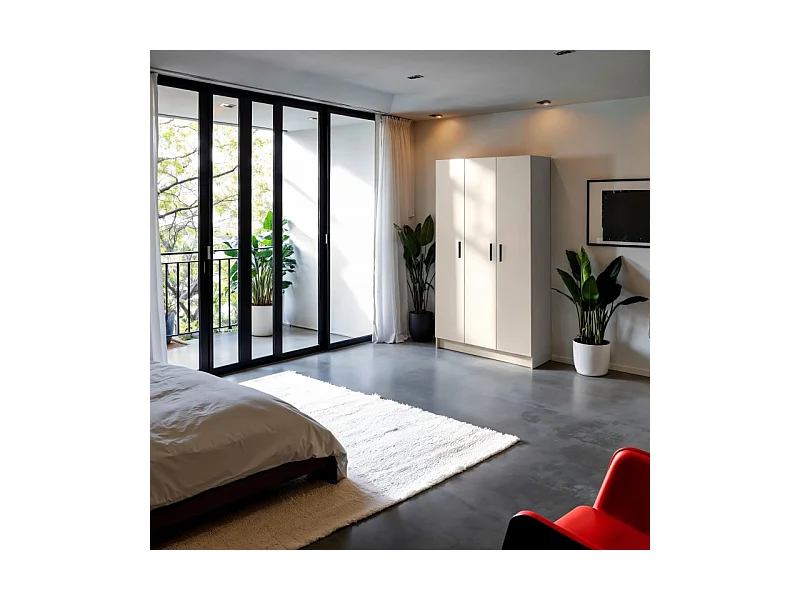 Armario Multi Useful SH 110 3 Puertas Blanco Roto