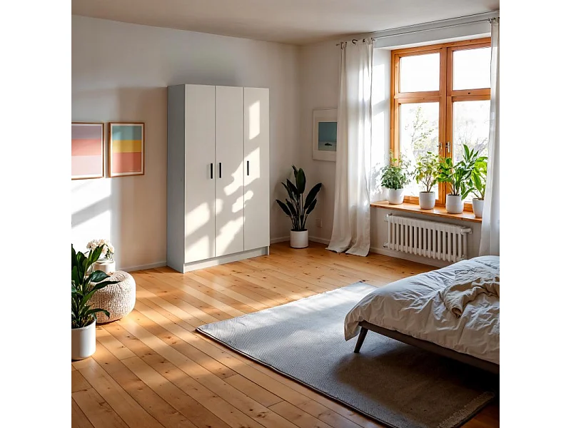 Armario Multi Useful SH 110 3 Puertas Blanco Roto