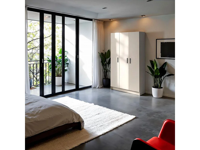 Armario Multi Useful SH 110 3 Puertas Blanco Roto