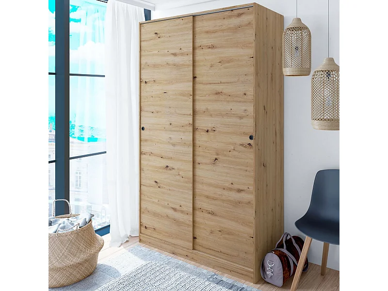 Armario Enzo 2 p. Correderas Roble Nodi 200x120x50 cm