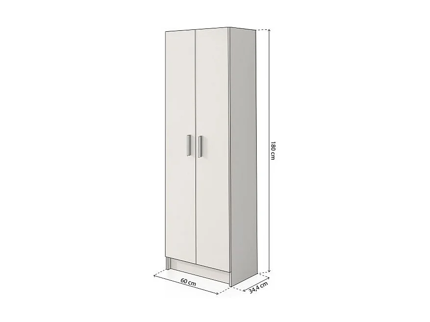 Armario Multi Useful SH 60 2 Puertas Blanco Roto
