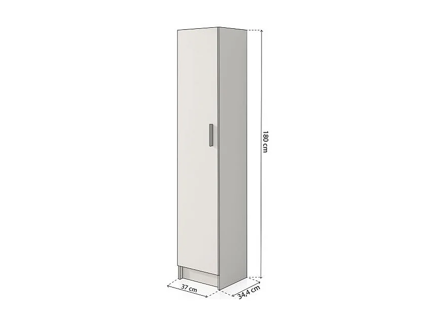 Armario Multi Useful SH 37 1 Puerta Blanco Roto