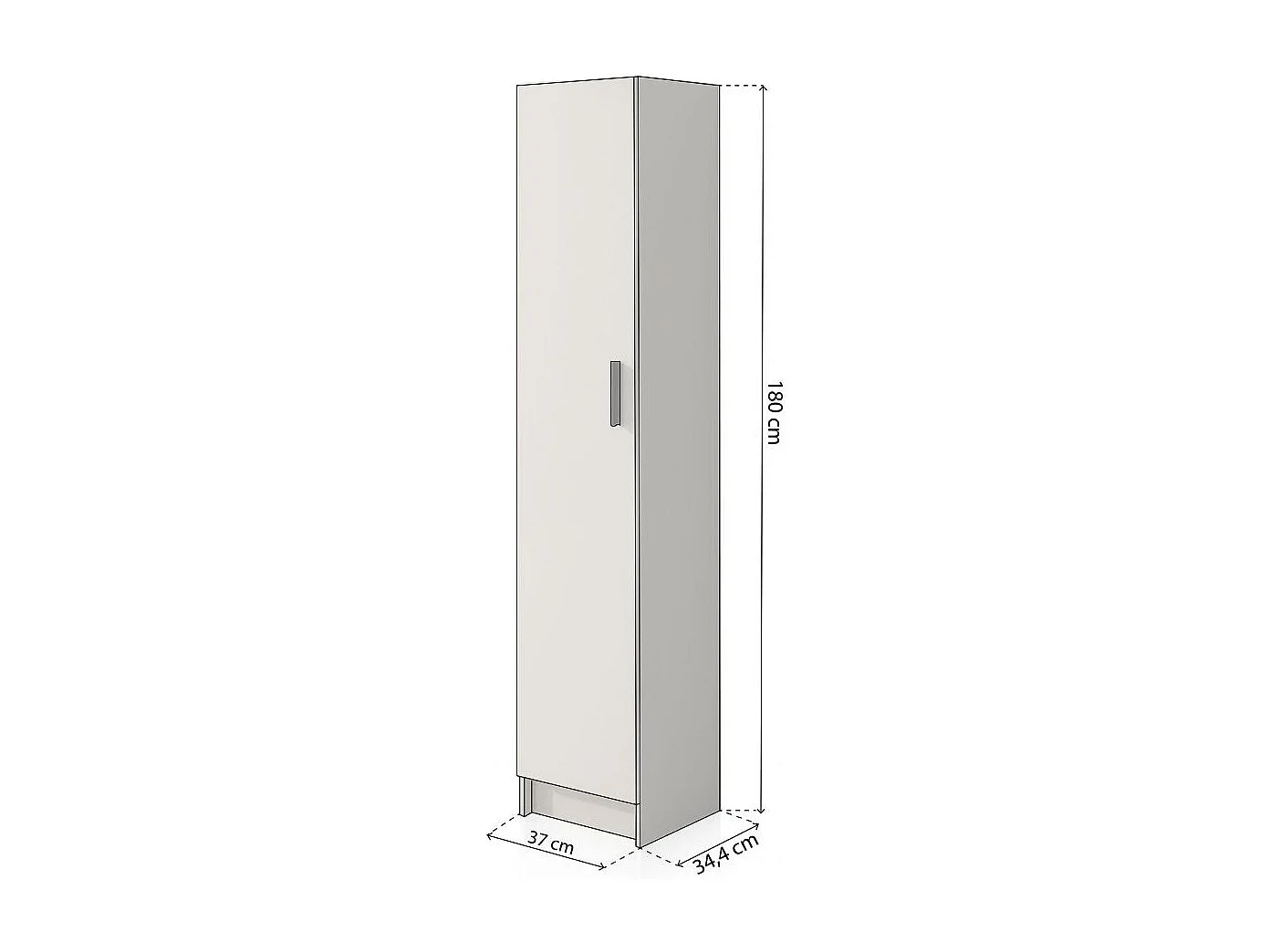 Armario Multi Useful SH 37 1 Puerta Blanco Roto