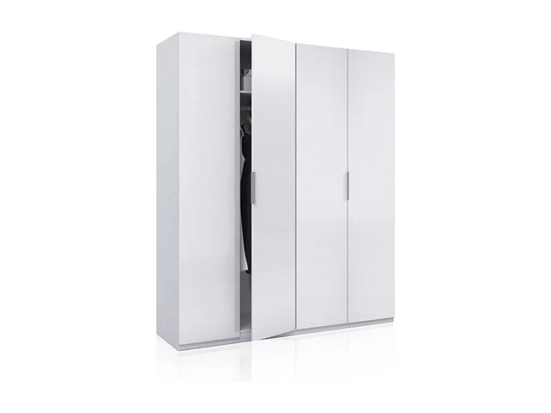 Armario Belar 4 puertas Blanco Brillo