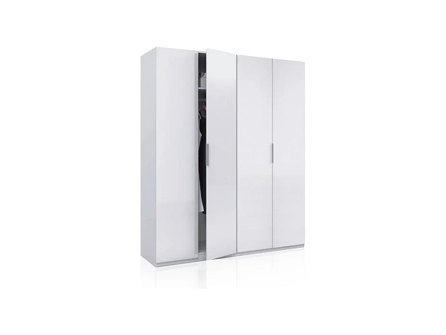 Armario Belar 4 puertas Blanco Brillo