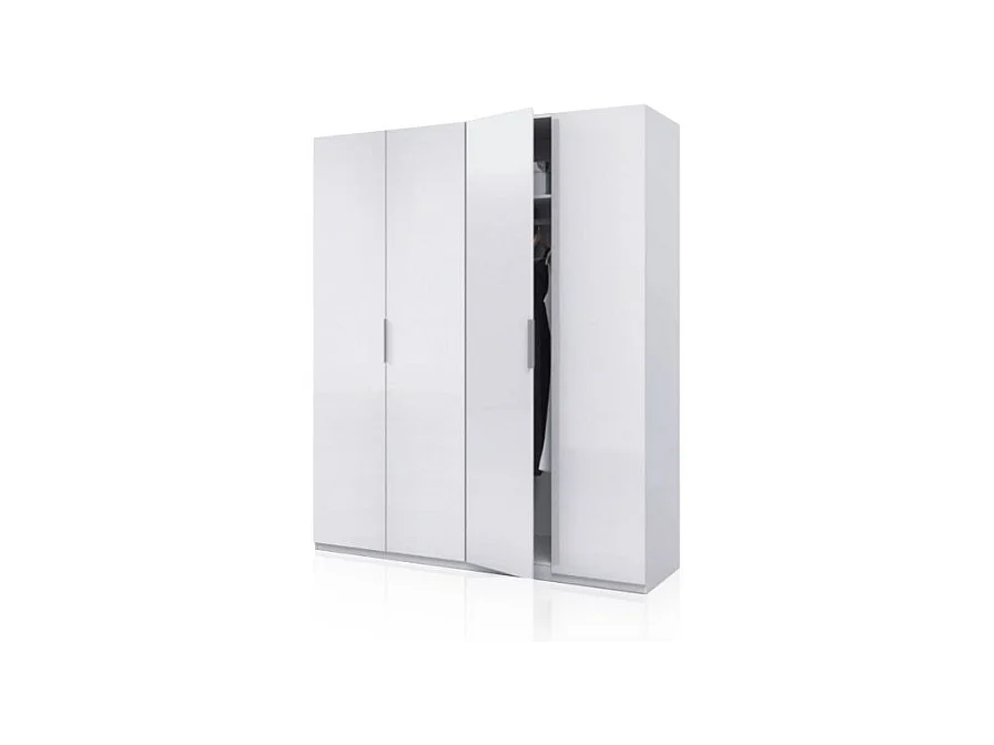 Armario Belar 4 puertas Blanco Brillo