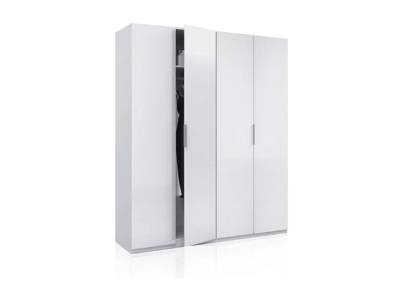 Armario Belar 4 puertas Blanco Brillo