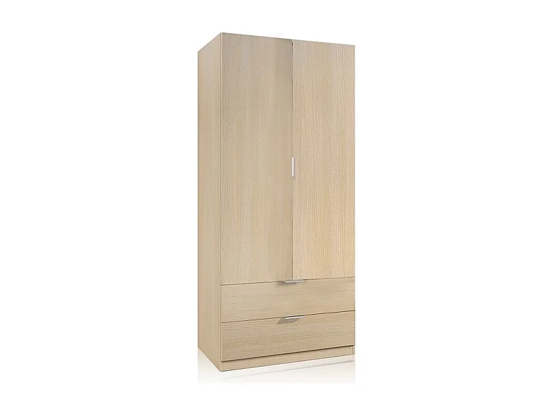 Armario Lark 2 Puertas 2 Cajones Roble