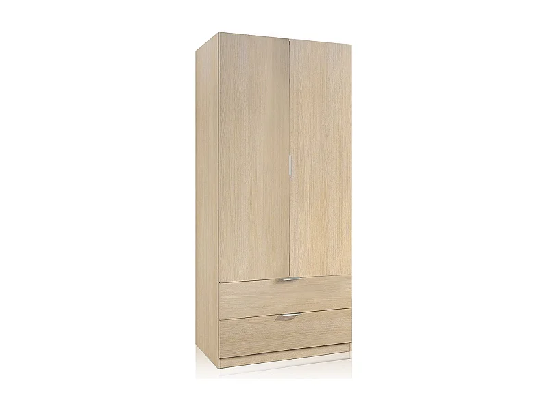 Armario Lark 2 Puertas 2 Cajones Roble