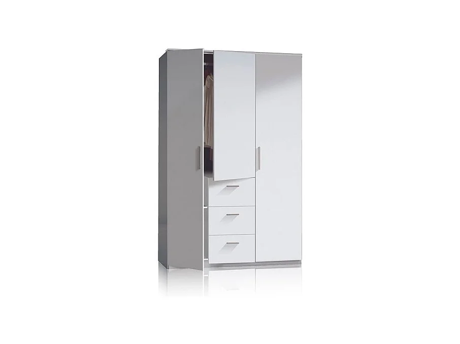 Armario Lexor 3 puertas Blanco Brillo