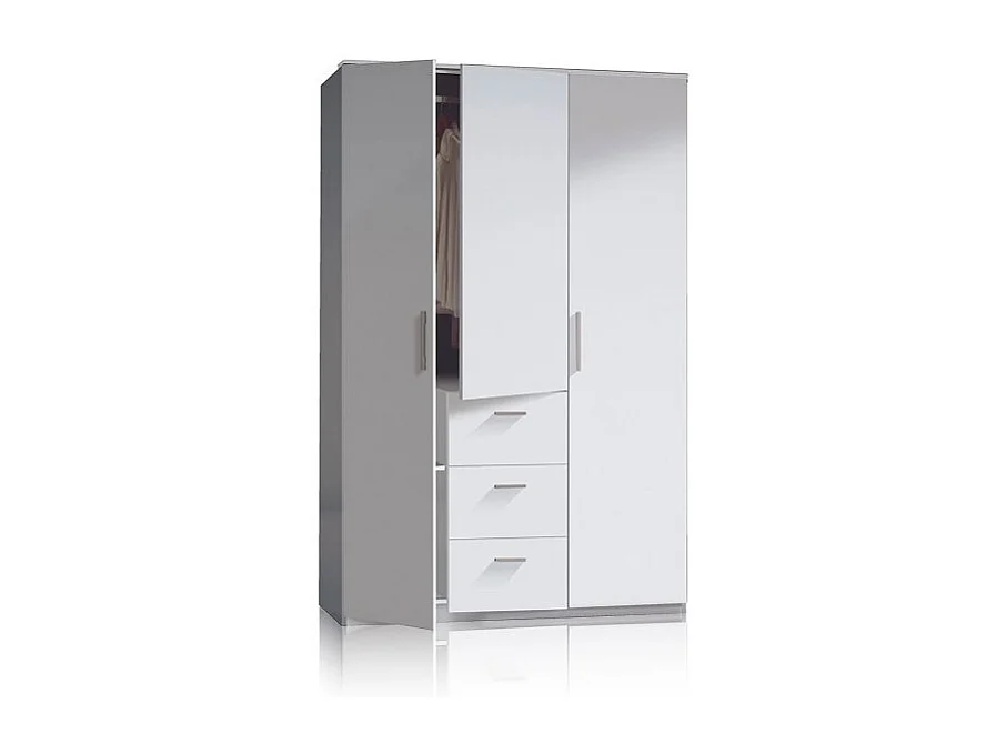 Armario Lexor 3 puertas Blanco Brillo