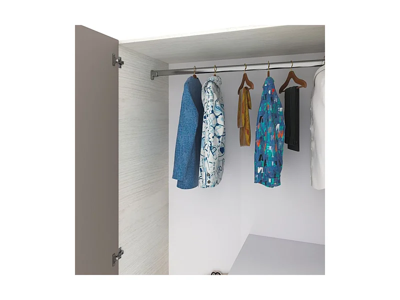 Armario juvenil Axim Blanco Alpes - Basalto