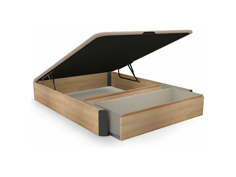 Canapé 150x190 Luxury Max 3D Cambrian - Grafito Roble - Grafito