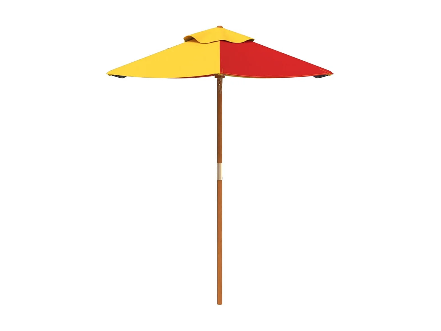 Sombrilla de jardín para niños con poste de madera Ø120x140 cm
