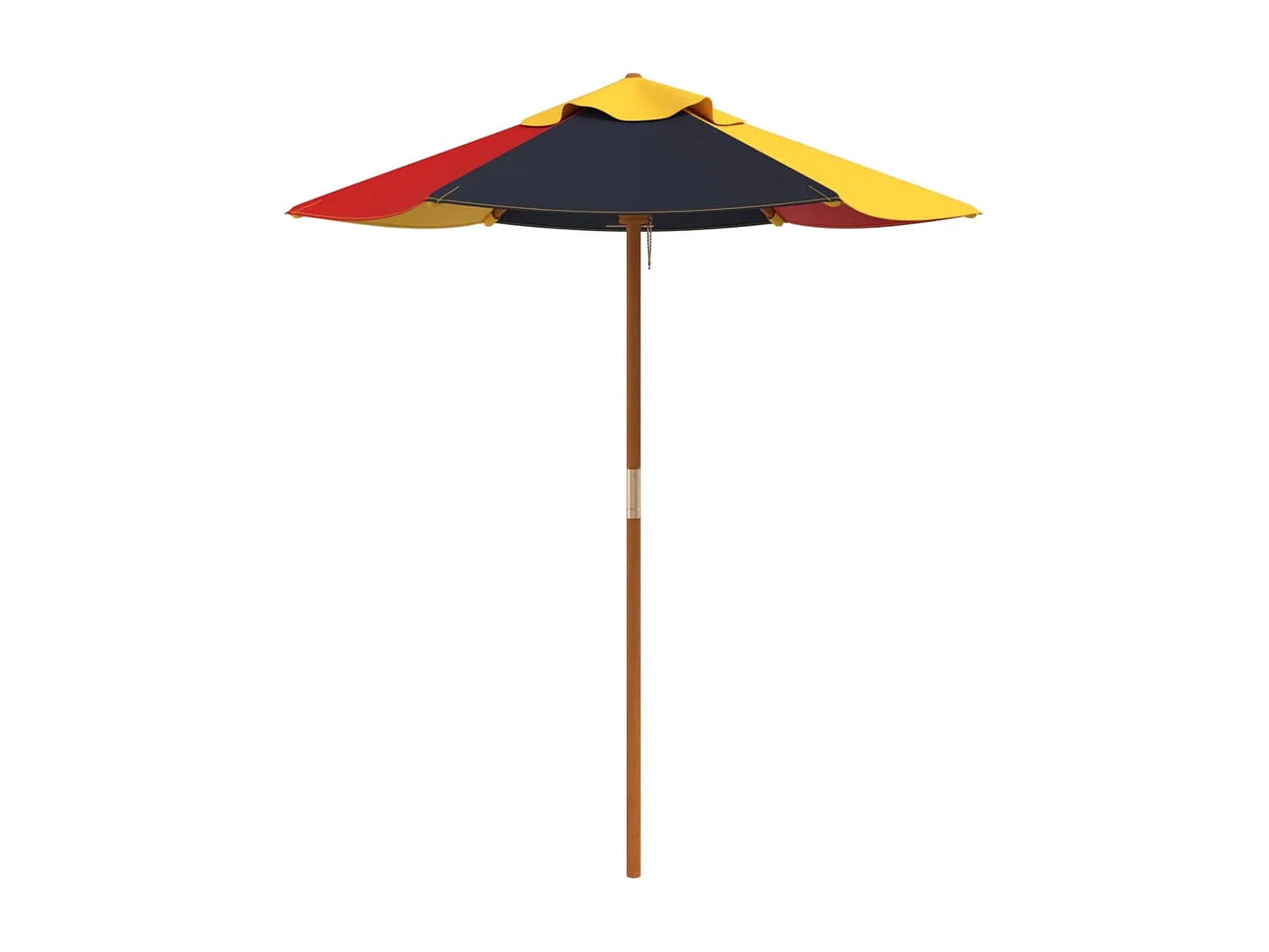 Sombrilla de jardín para niños con poste de madera Ø120x140 cm