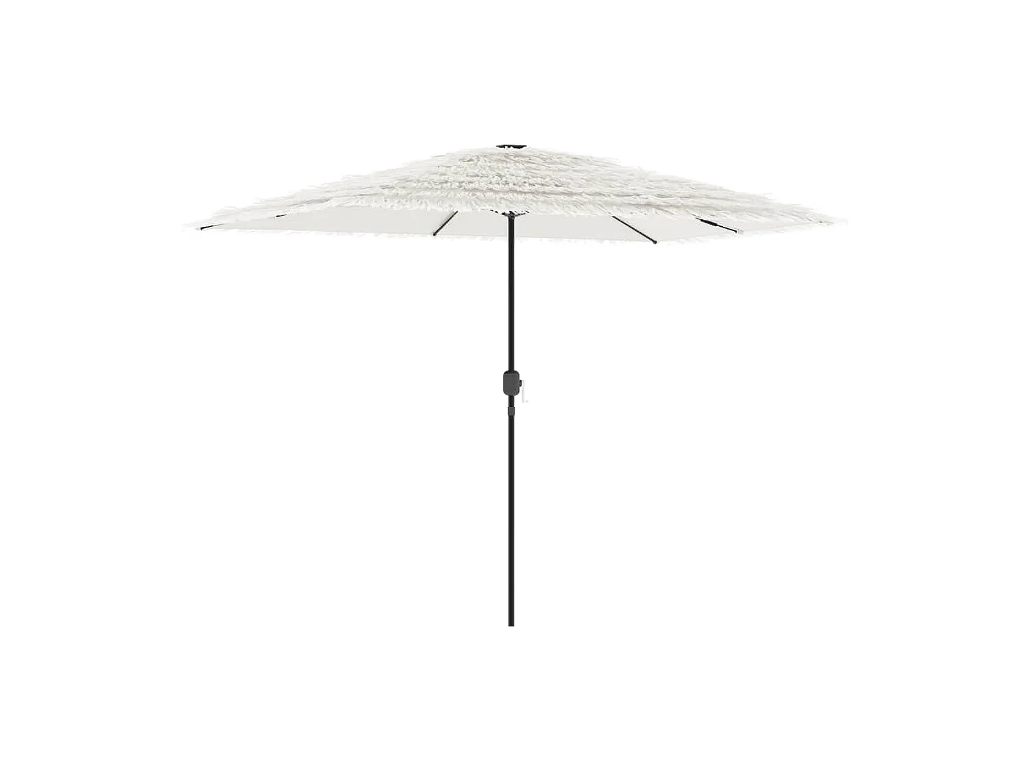Sombrilla de jardín con poste de acero blanca 300x200x250 cm