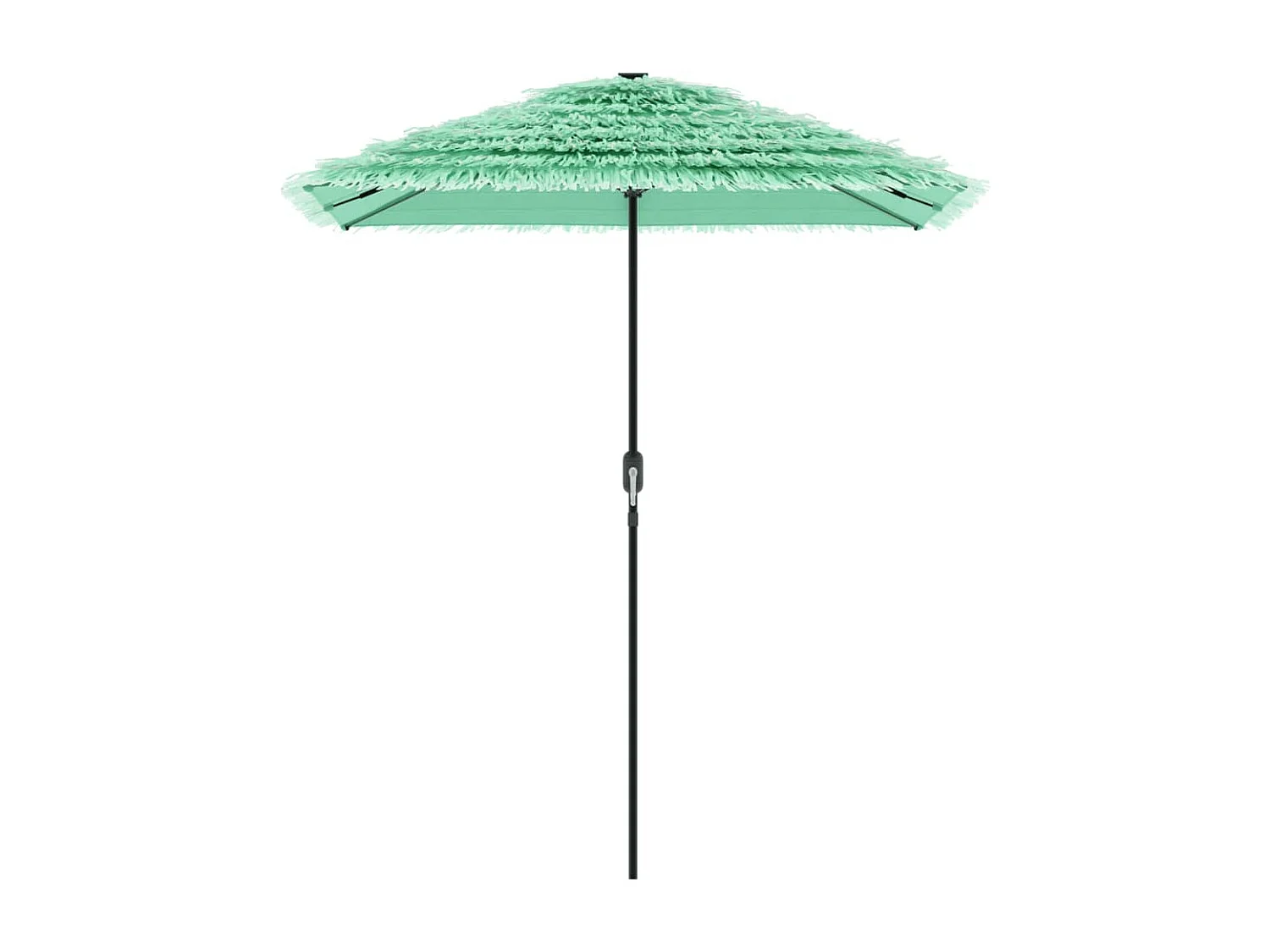 Sombrilla de jardín con poste de acero verde 300x200x250 cm