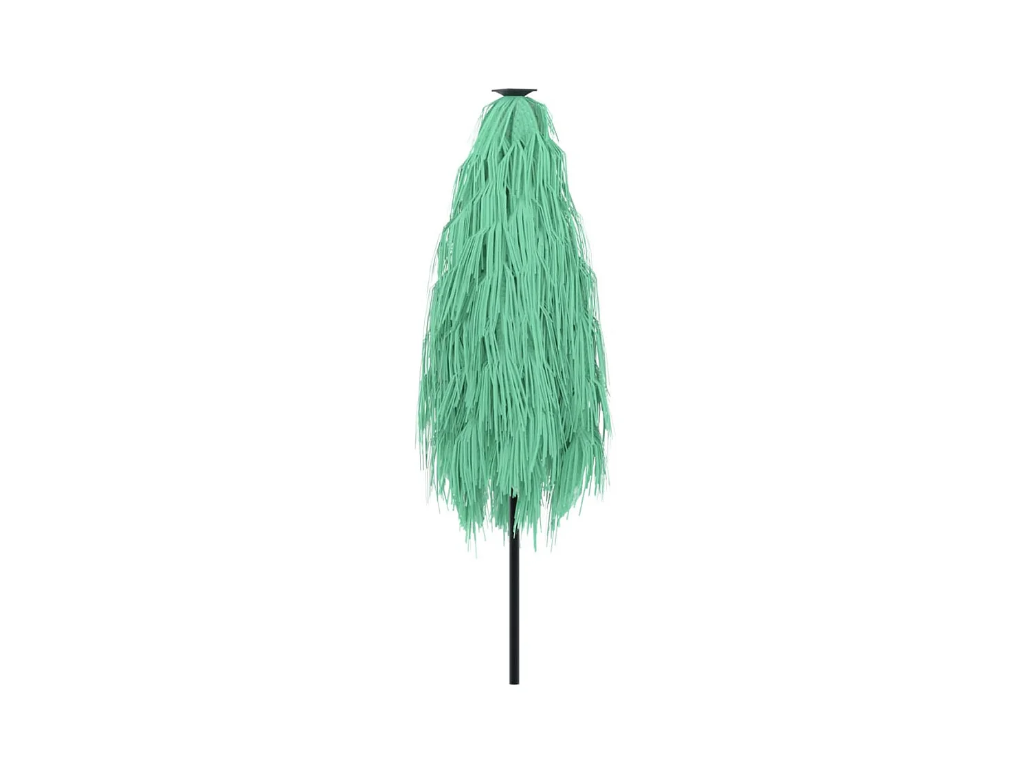 Sombrilla de jardín con poste de acero verde 223x223x213 cm