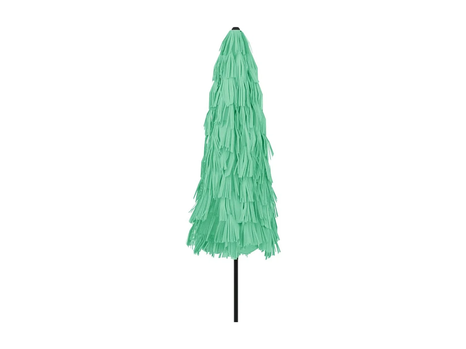 Sombrilla de jardín con poste de acero verde 324x324x247 cm