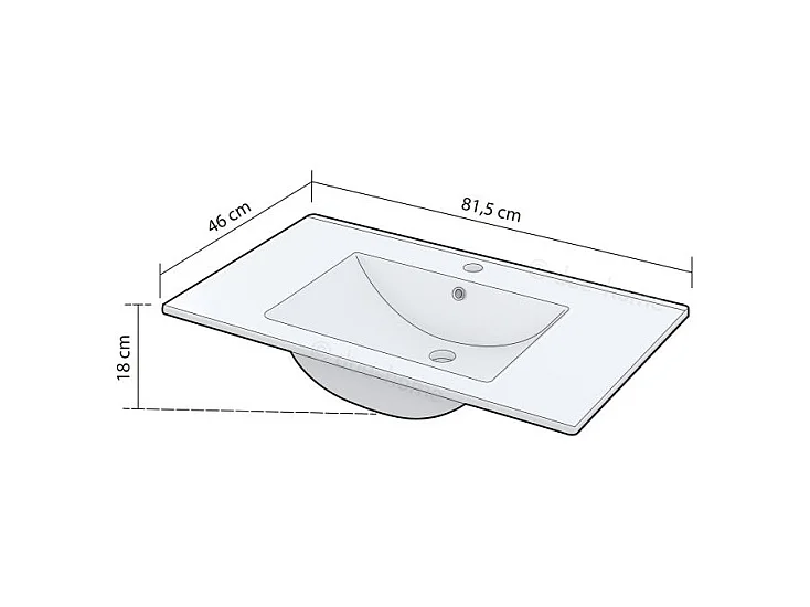 Lavabo Cerámico Volga Blanco