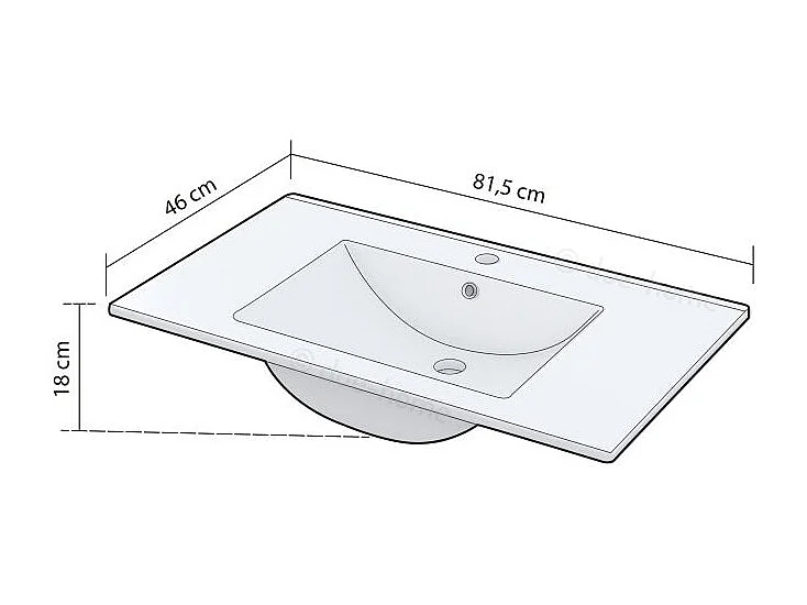 Lavabo Cerámico Volga Blanco