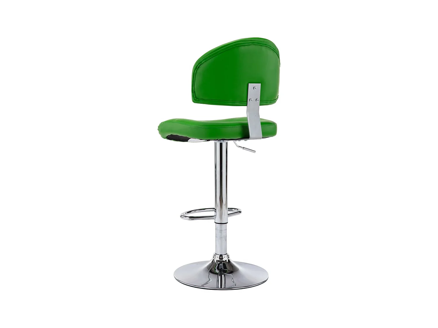 Tabourets de bar lot de 2 vert similicuir