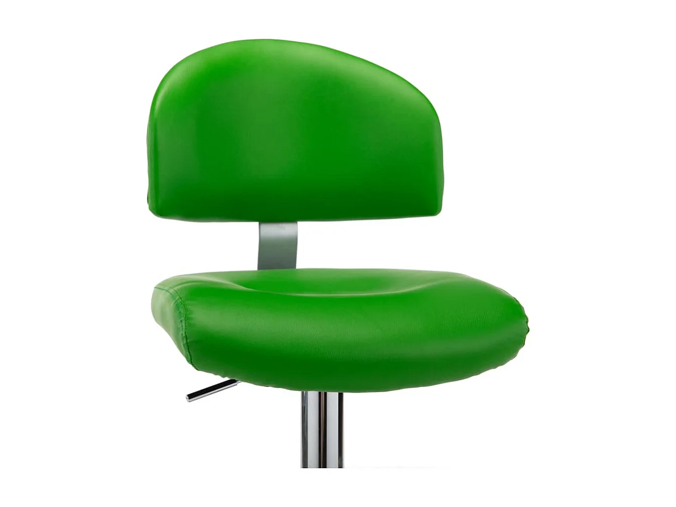 Tabourets de bar lot de 2 vert similicuir