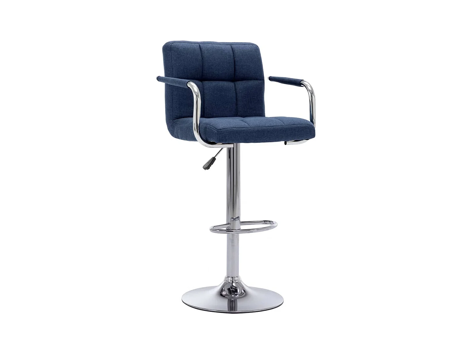 Chaises de bar lot de 2 bleu tissu