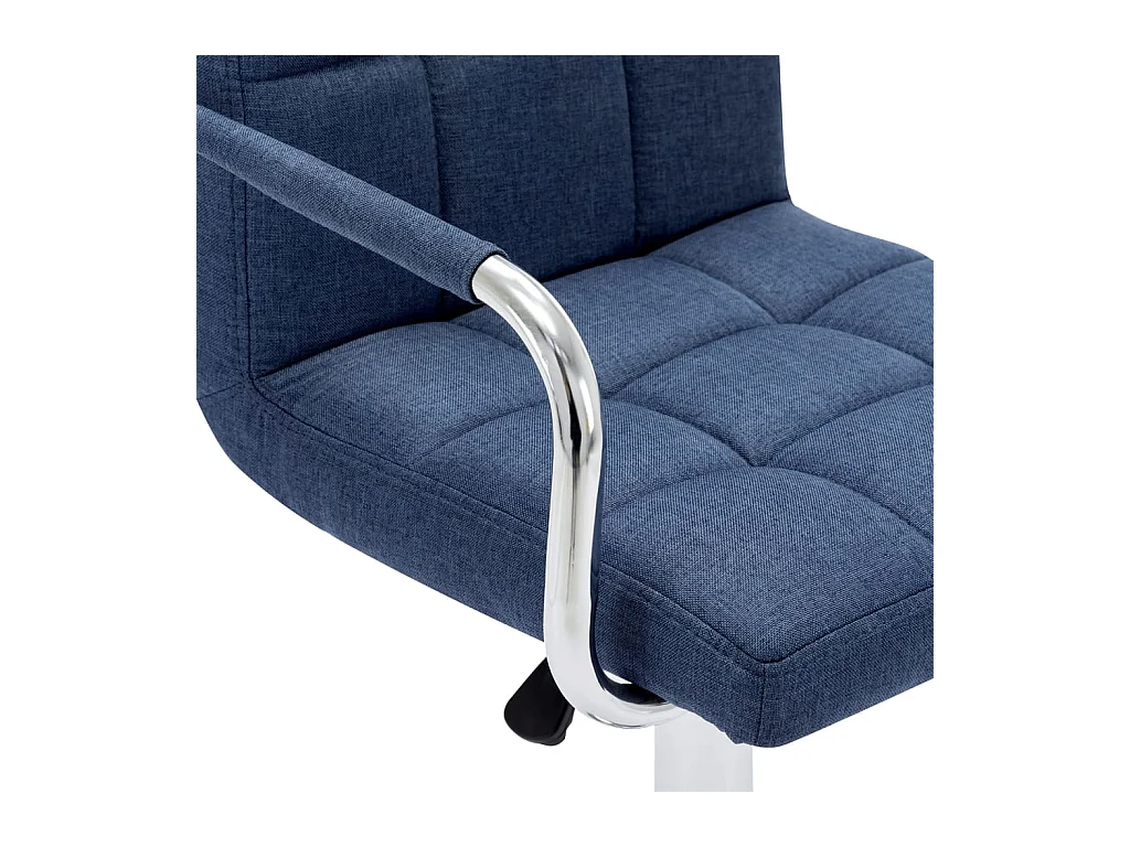 Chaises de bar lot de 2 bleu tissu