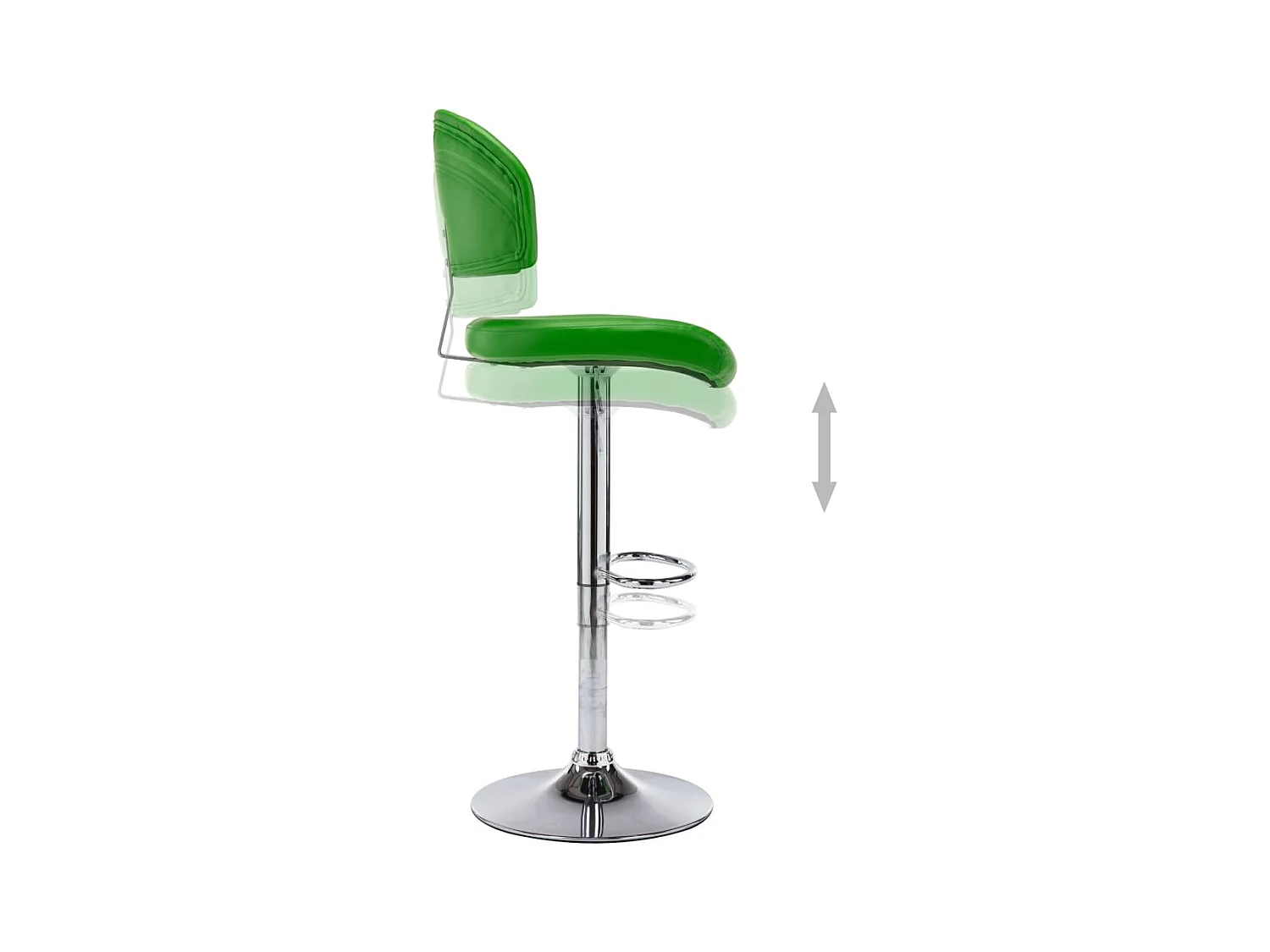 Tabouret de bar Vert Similicuir