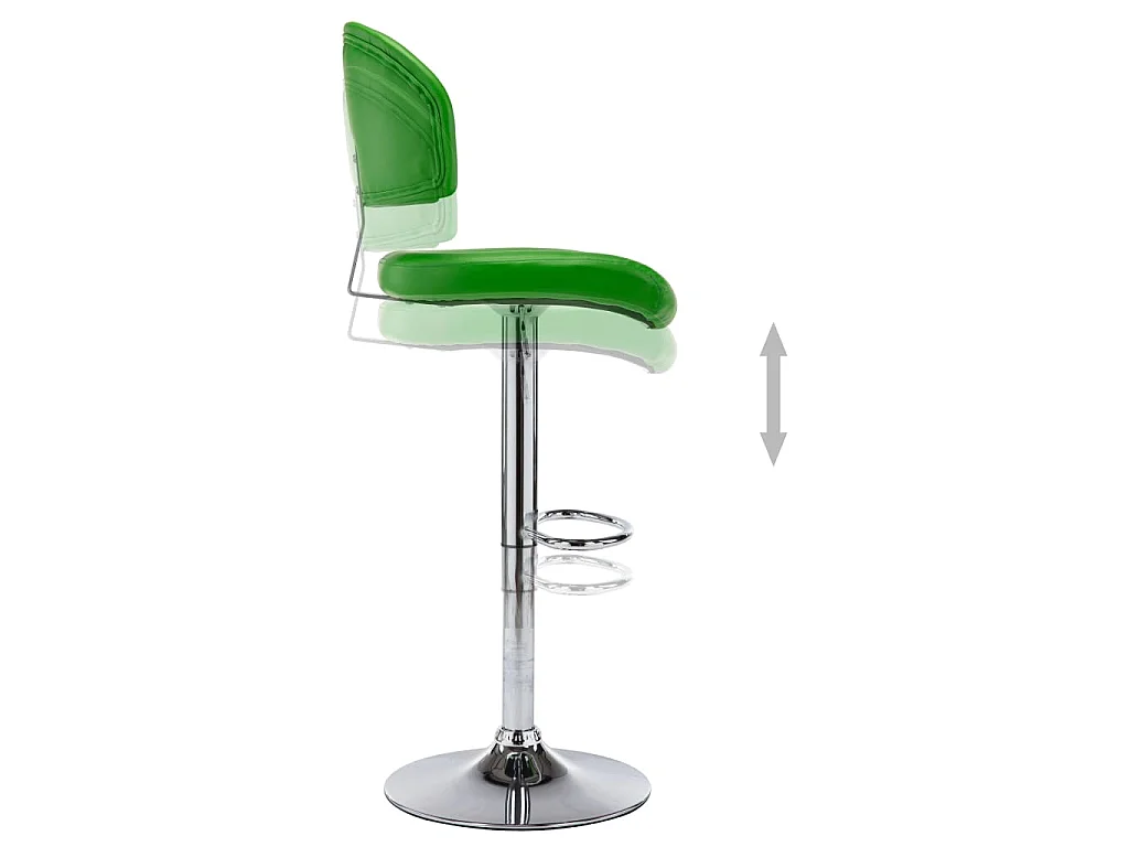Tabouret de bar Vert Similicuir