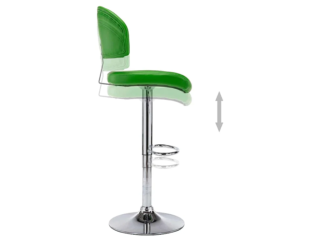 Tabouret de bar Vert Similicuir