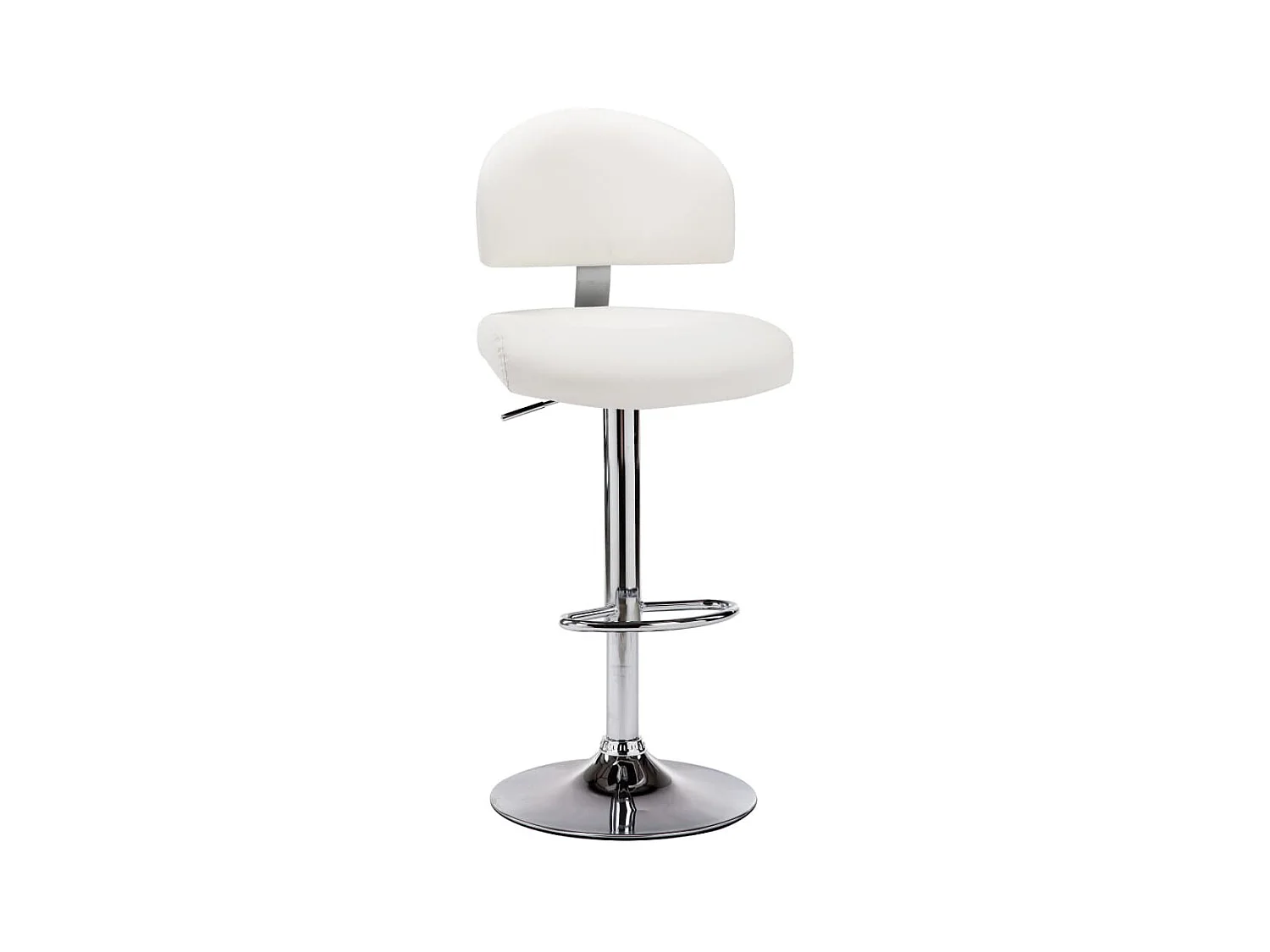 Tabouret de bar Blanc Similicuir