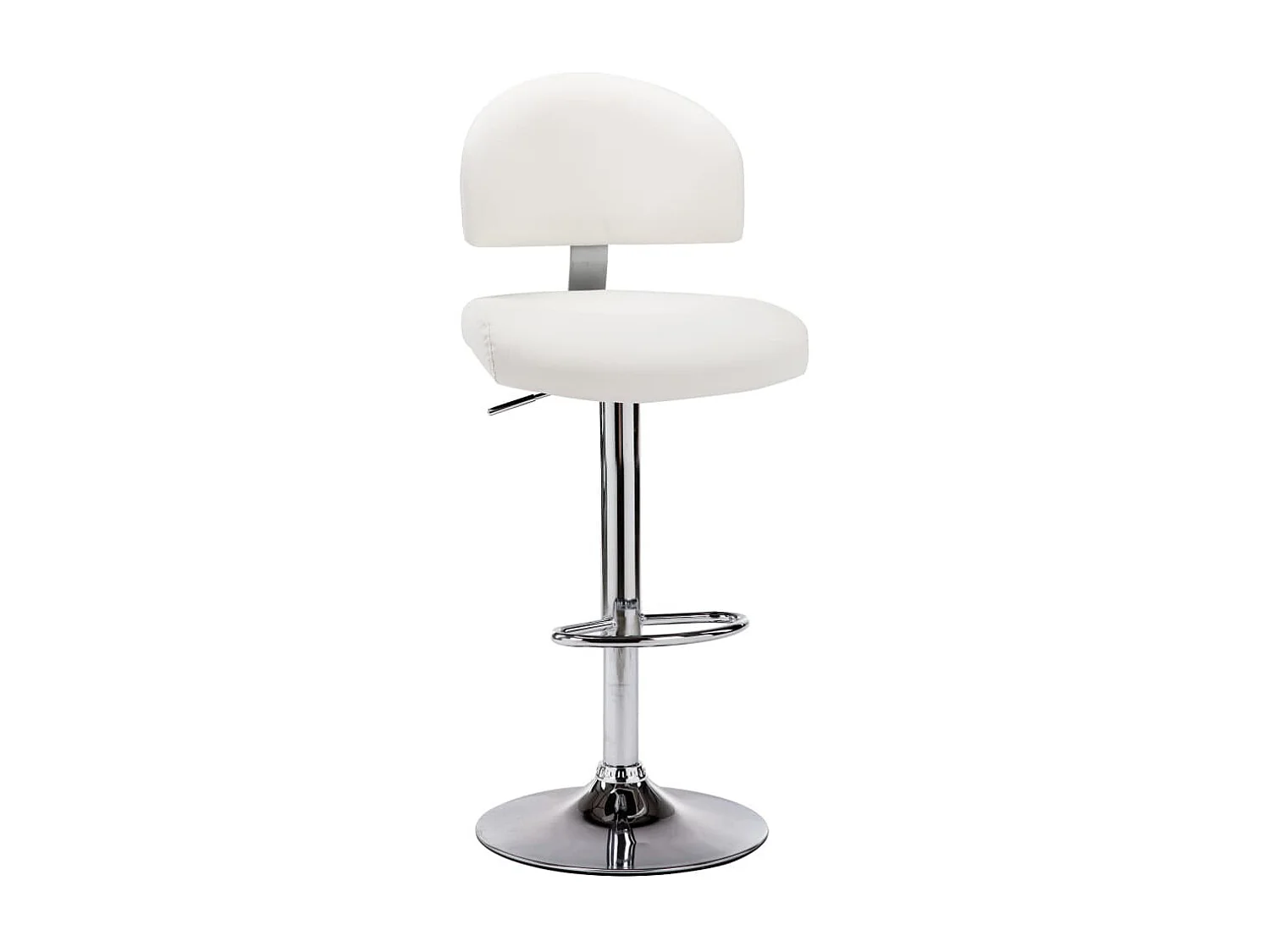 Tabouret de bar Blanc Similicuir