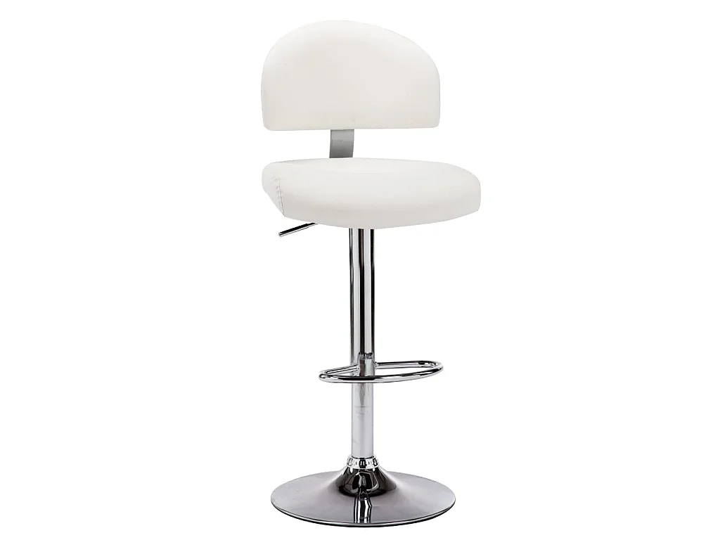 Tabouret de bar Blanc Similicuir