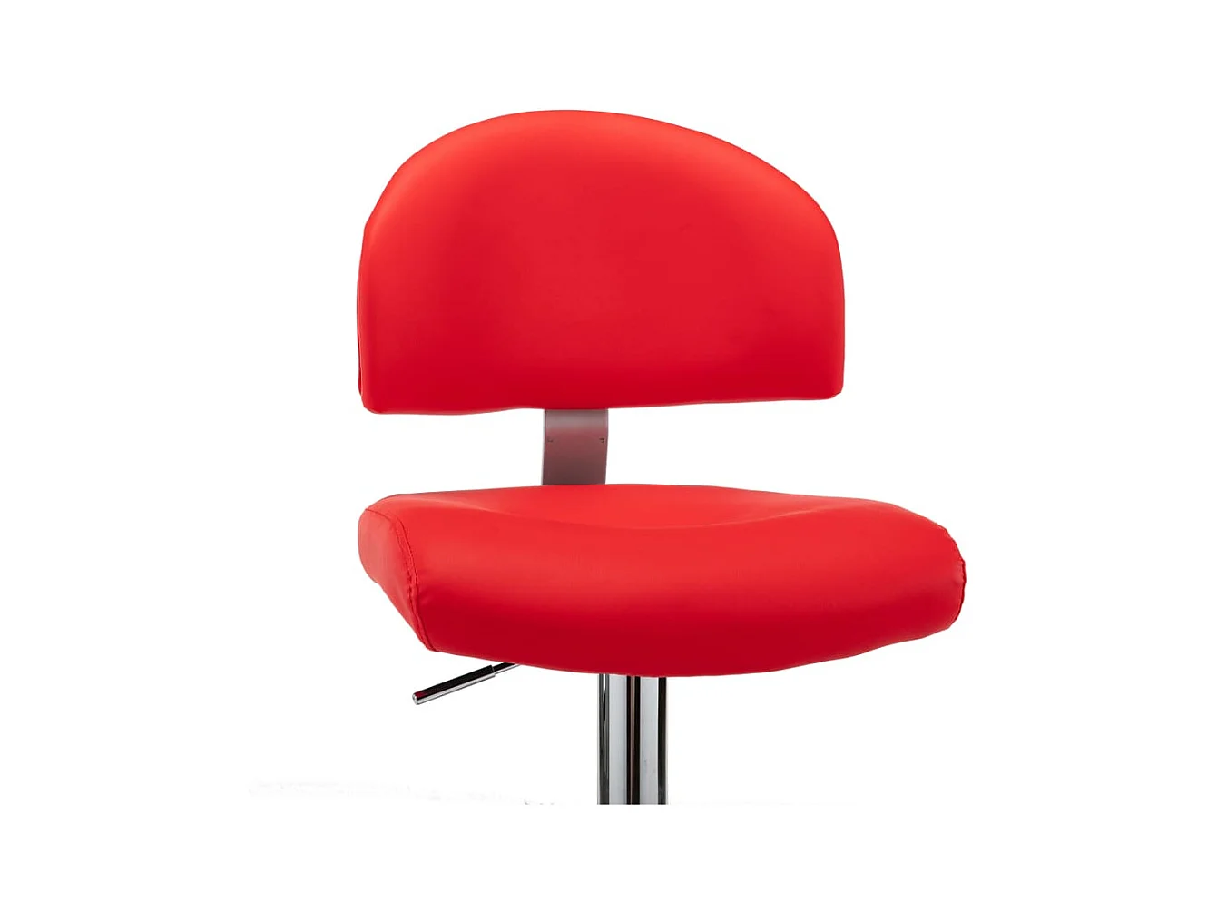 Tabourets de bar lot de 2 rouge similicuir