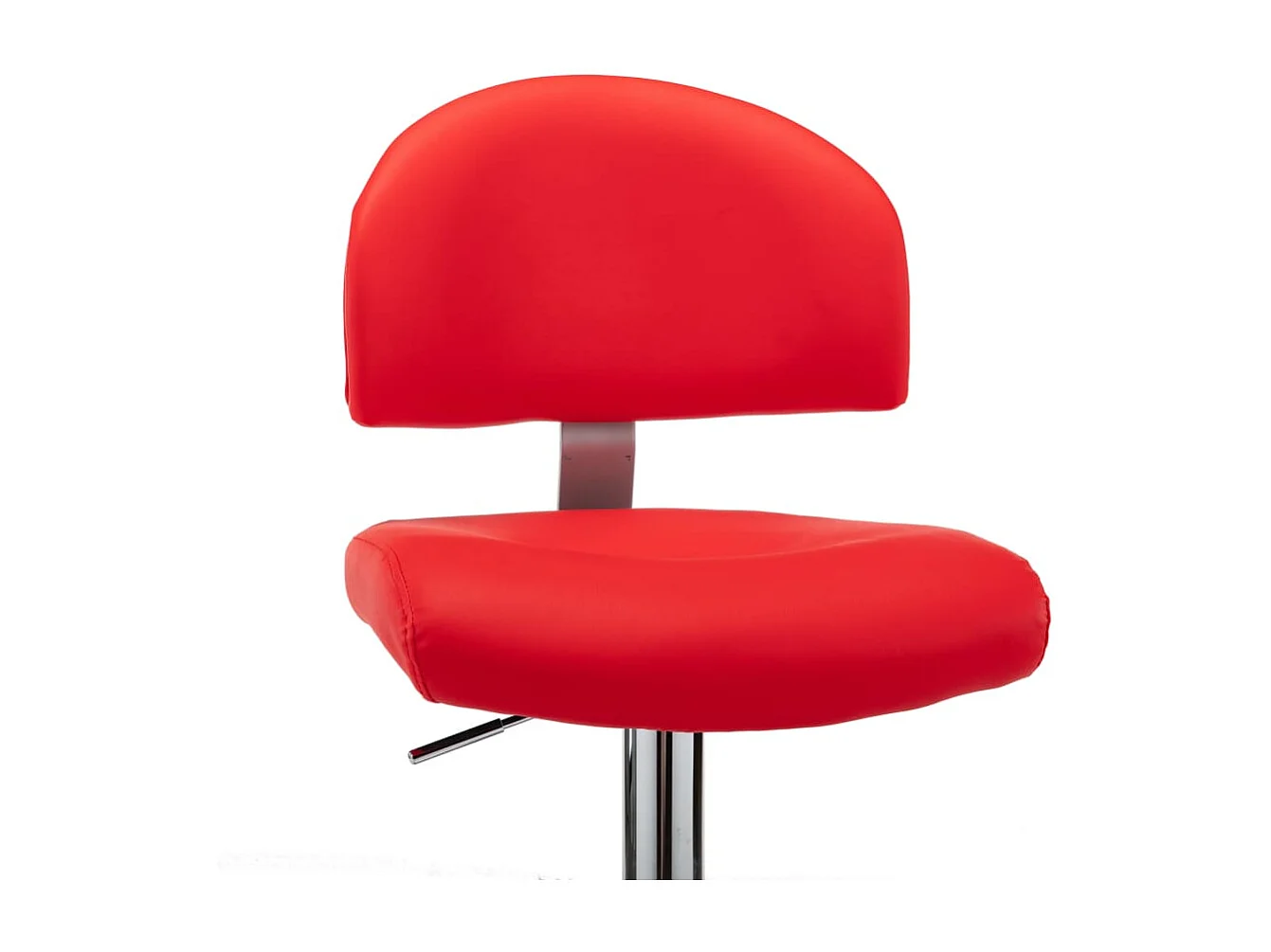 Barhocker 2 Stk. Rot Kunstleder