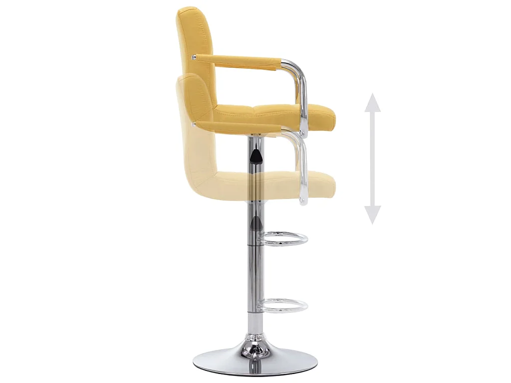 Barhocker Gelb Stoff