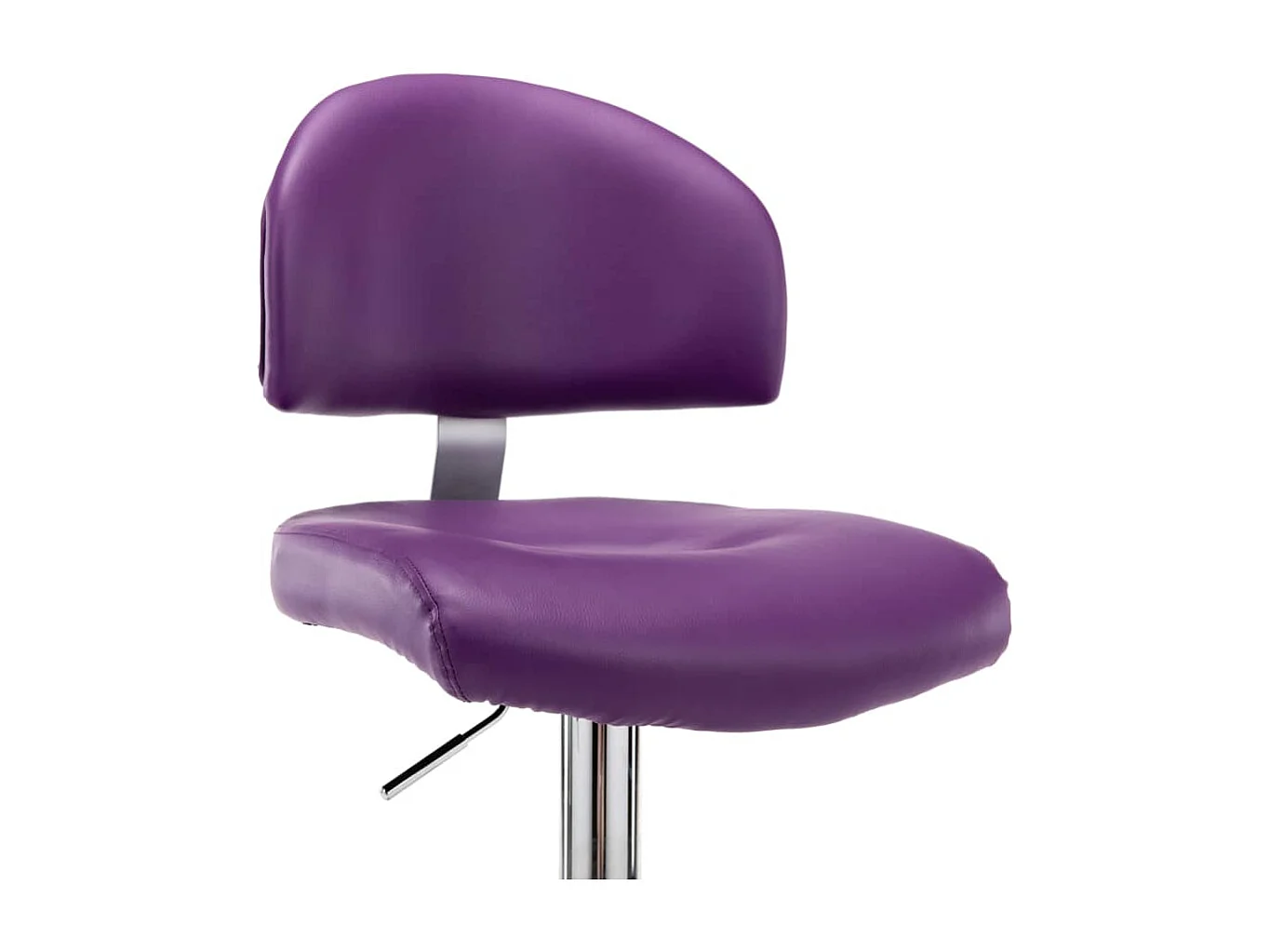 Barhocker 2 Stk. Lila Kunstleder