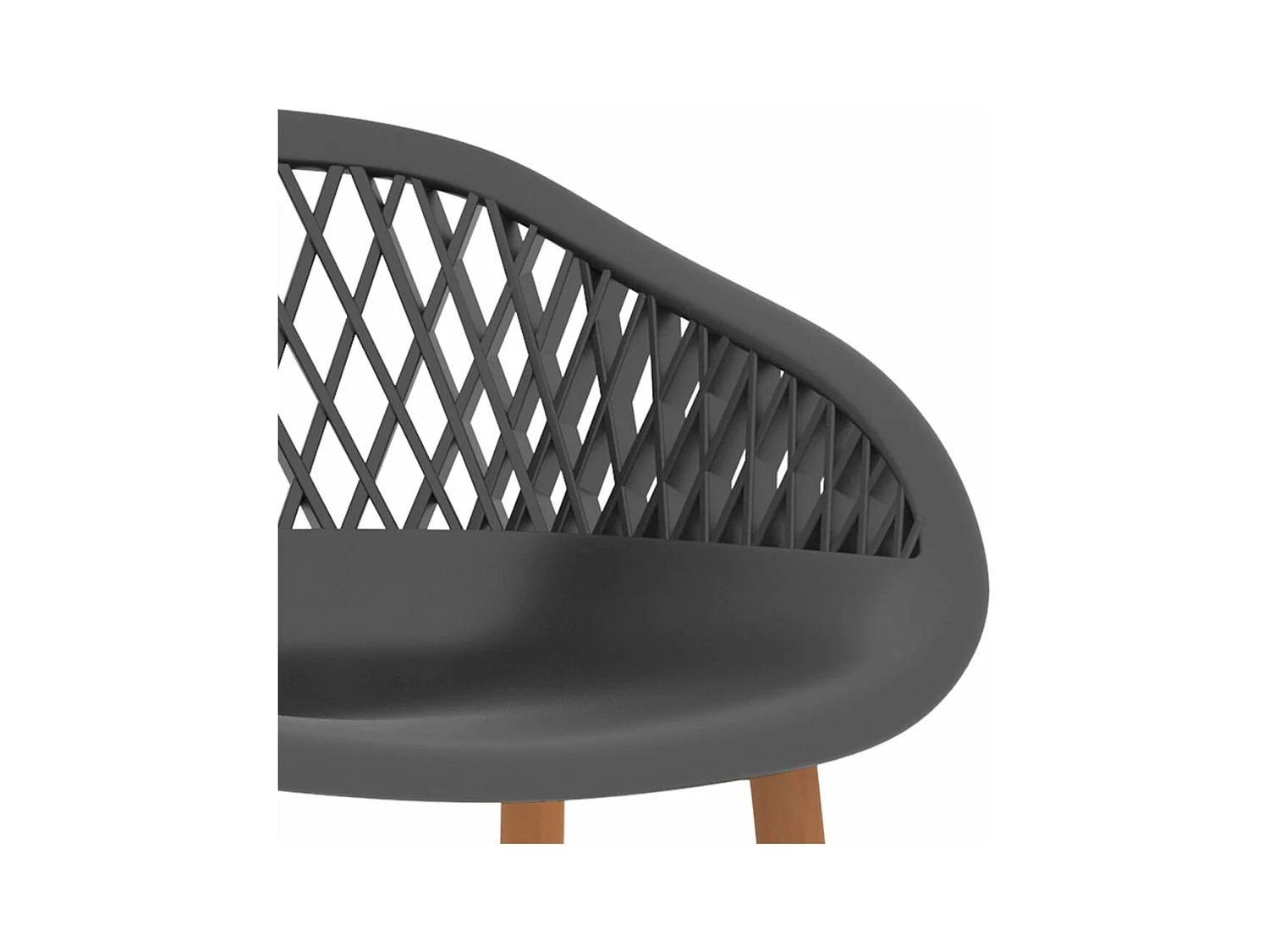 Cadeiras de bar 2 pcs cinzento