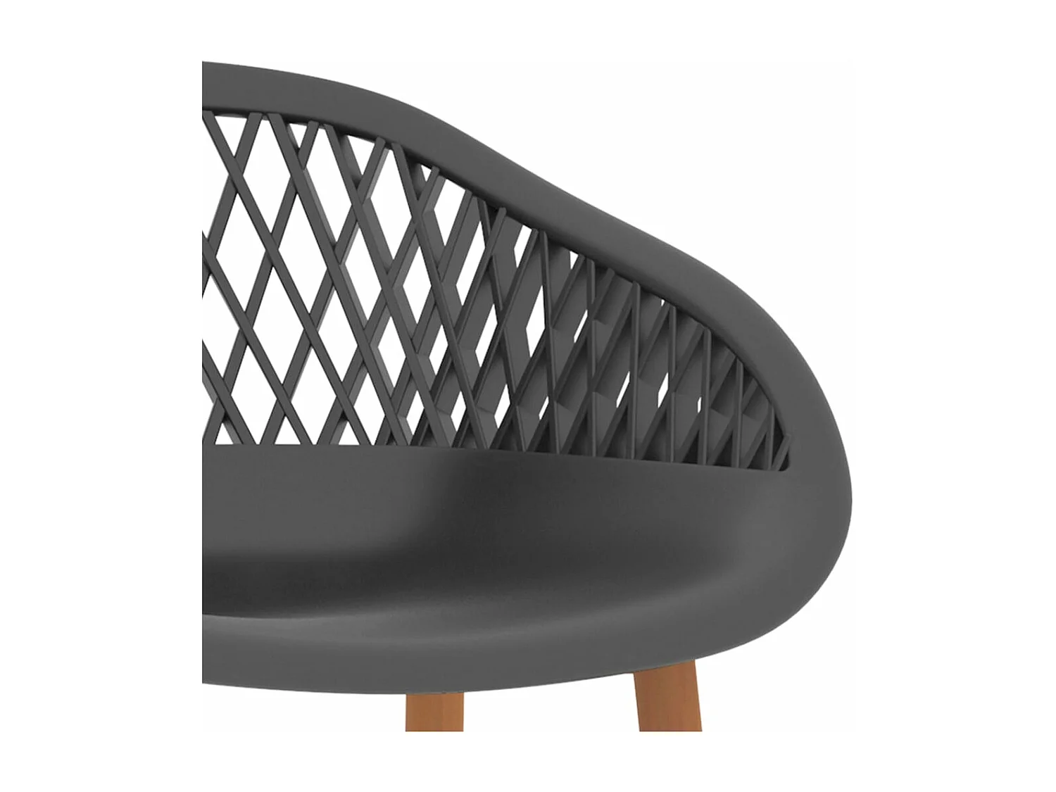 Chaises de bar lot de 2 gris