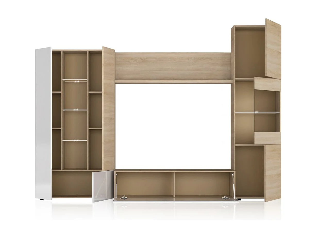 Salón Vinter Leds Blanco - Roble