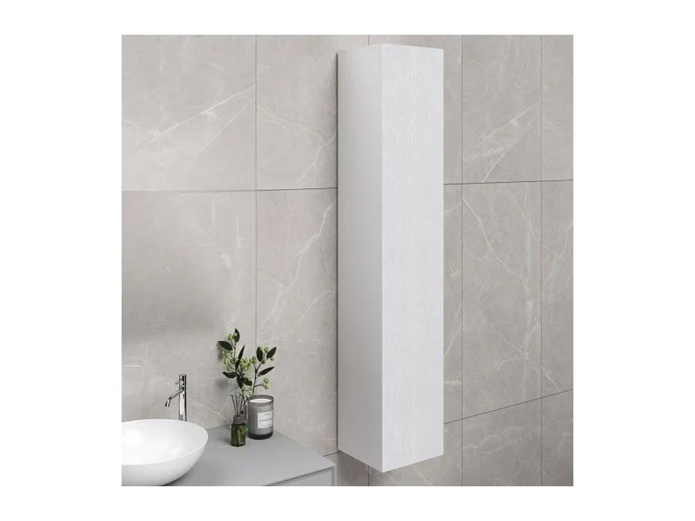 Colonna pensile bagno colore bianco 30x32x180 con anta: eleganza e funzionalità per ogni ambiente