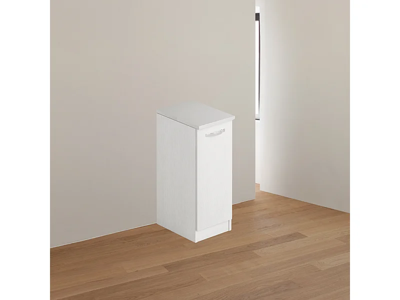 Mobile bagno con anta 36x50x85,5 colore bianco frassinato