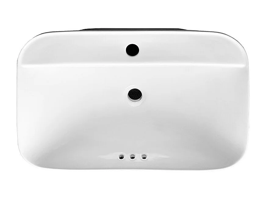 Lavabo semincasso in ceramica bianco 60x40x16,5H CUP6026B