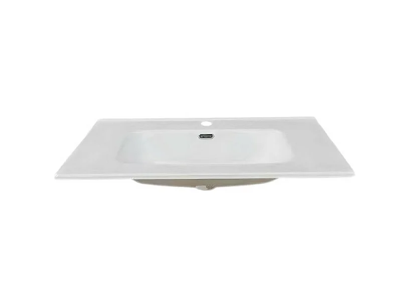 Lavabo consolle d'appoggio in ceramica bianco 81x46.5x17H VA836-80